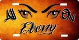 All Eyes License Plate