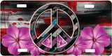 Peace License Plate