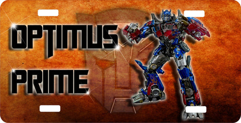 Optimus Prime  License Plate